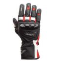 Gants RST Pilot cuir noir/rouge/blanc taille S