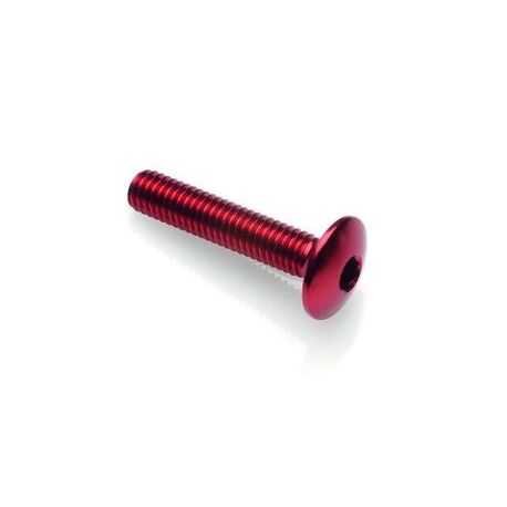 Vis tête bombée LIGHTECH M6 x 20 Ergal rouge