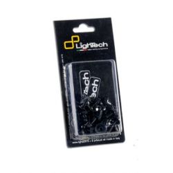 Kit vis moteur LIGHTECH noir alu (36 pièces) Kawasaki Zx10R