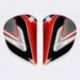 PLATINE ECRAN ARAI SAJ DANI 26 RED CASQUE INTEGRAL