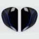 PLATINE ECRAN ARAI SAJ FIELD BLUE CASQUE INTEGRAL