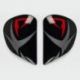 Plaques pivot ARAI Super AdSis J (LRS) Groove pour casque Rebel