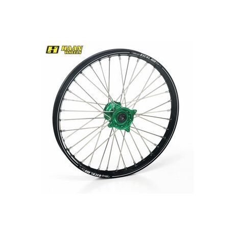 Roue avant complète HAAN WHEELS A60 21x1,60x36T jante noir/moyeu vert