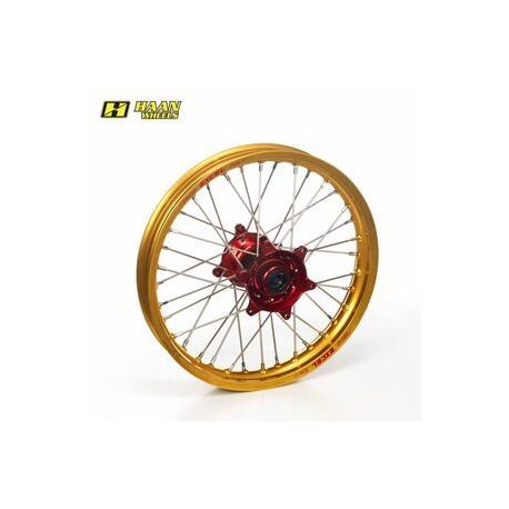 Roue arrière HAAN WHEELS 19x2.15x36T or/rouge/argent