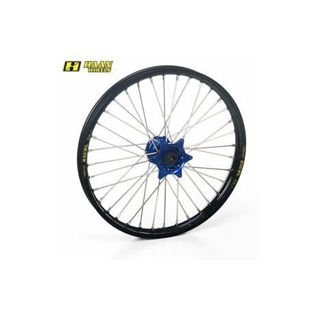 Roue avant complète HAAN WHEELS 21x1,60x36T jante noir/moyeu bleu