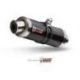 Silencieux MIVV GP inox brossé noir Honda CBR600F/CB600F Hornet