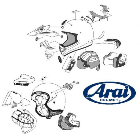 Ventilation ARAI QV Rear Duct QV Rear Diamond Black