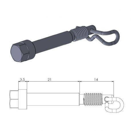 BRAKE PAD PIN OEM REPLACEMENT