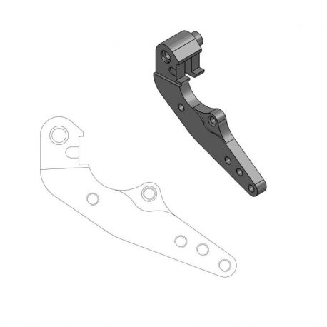 BRAKE CALIPER RELOCATION BRACKET RALLY/DAKAR 298mm