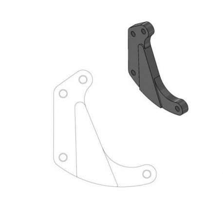 BRAKE CALIPER RELOCATION BRACKET SM RACING 320mm