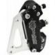 BRAKE CALIPER KIT 4 PISTON CALIPER + ADAPTER SM RACING BLACK