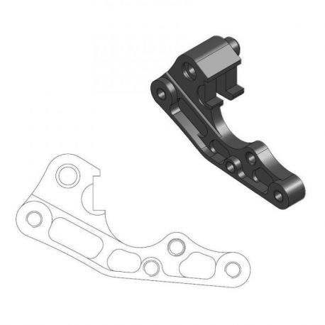 BRAKE CALIPER RELOCATION BRACKET 270MM