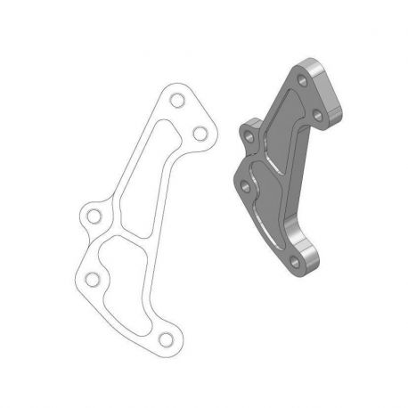 BRAKE CALIPER RELOCATION BRACKET SUPERMOTO 320mm