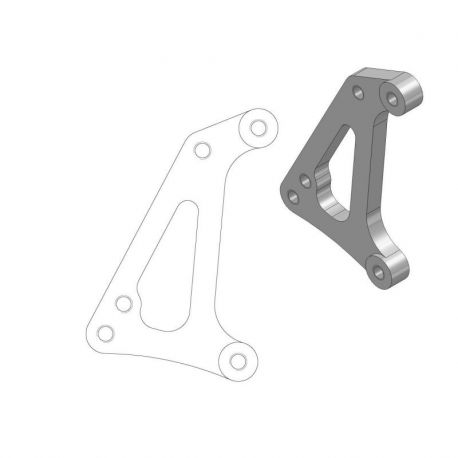 BRAKE CALIPER RELOCATION ADAPTER SUPERMOTO 320MM