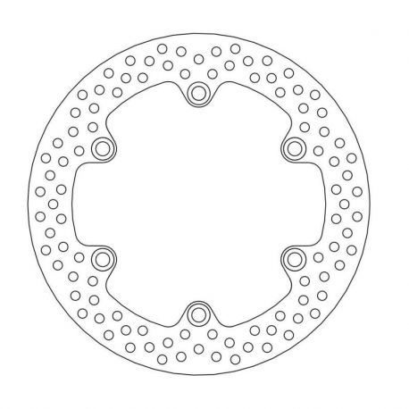 BRAKE ROTOR FIXED HALO ROUND NATURAL