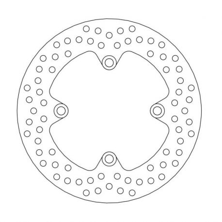 BRAKE ROTOR FIXED HALO ROUND NATURAL