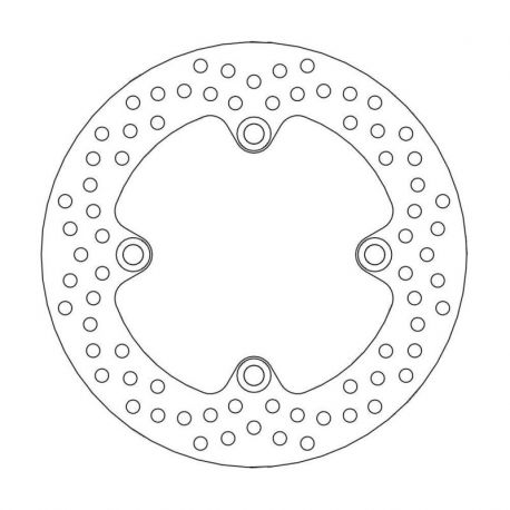 BRAKE ROTOR FIXED HALO ROUND NATURAL