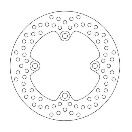 BRAKE ROTOR FIXED HALO ROUND NATURAL