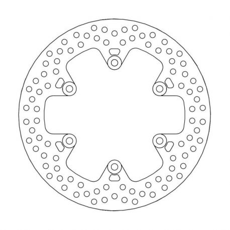 BRAKE ROTOR FIXED HALO ROUND NATURAL