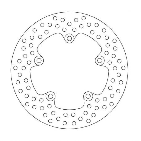 BRAKE ROTOR FIXED HALO ROUND NATURAL