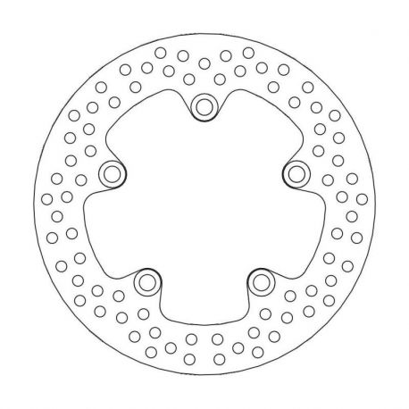 BRAKE ROTOR FIXED HALO ROUND NATURAL