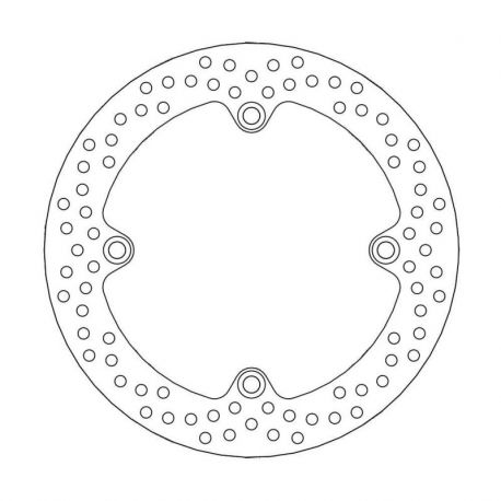 BRAKE ROTOR FIXED HALO ROUND NATURAL