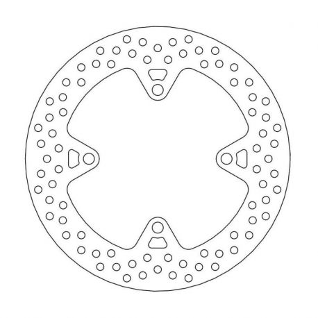 BRAKE ROTOR FIXED HALO ROUND NATURAL