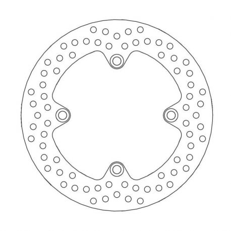 BRAKE ROTOR FIXED HALO ROUND NATURAL