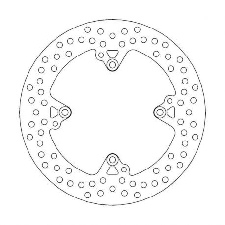 BRAKE ROTOR FIXED HALO ROUND NATURAL