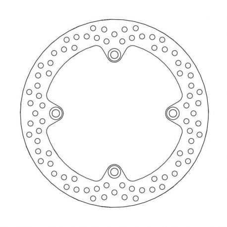 BRAKE ROTOR FIXED HALO ROUND NATURAL