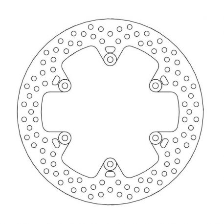 BRAKE ROTOR FIXED HALO ROUND NATURAL