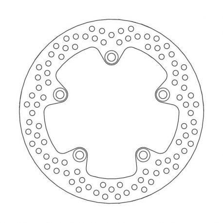 BRAKE ROTOR FIXED HALO ROUND NATURAL