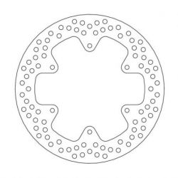 BRAKE ROTOR FIXED HALO ROUND NATURAL