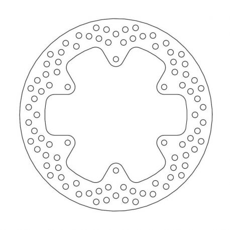 BRAKE ROTOR FIXED HALO ROUND NATURAL