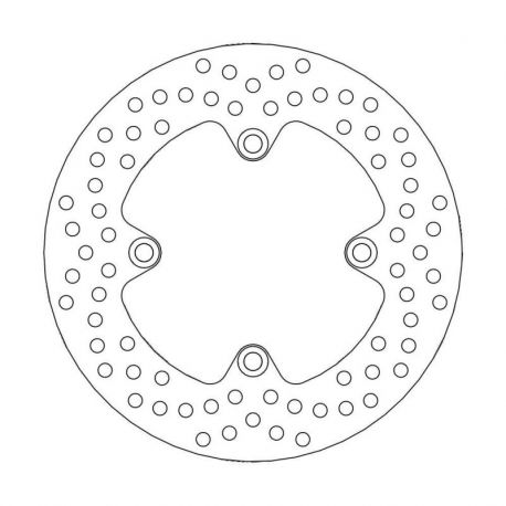 BRAKE ROTOR FIXED HALO ROUND NATURAL