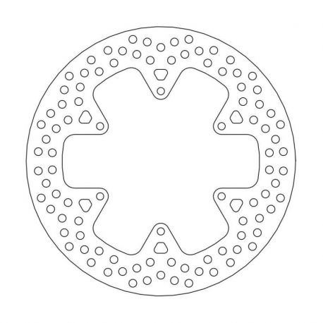 BRAKE ROTOR FIXED HALO ROUND NATURAL