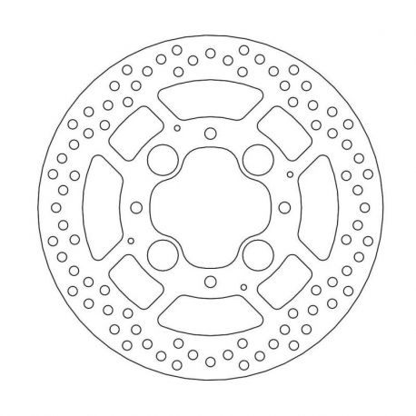 BRAKE ROTOR FIXED HALO ROUND NATURAL