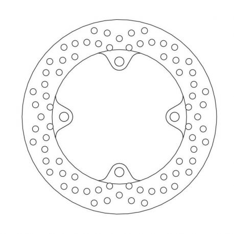 BRAKE ROTOR FIXED HALO ROUND NATURAL