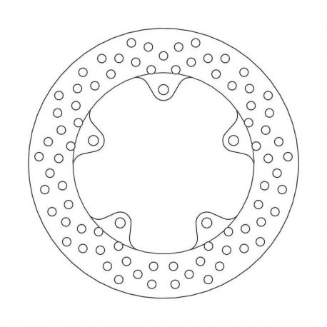 BRAKE ROTOR FIXED HALO ROUND NATURAL