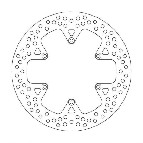 BRAKE ROTOR FIXED HALO ROUND NATURAL