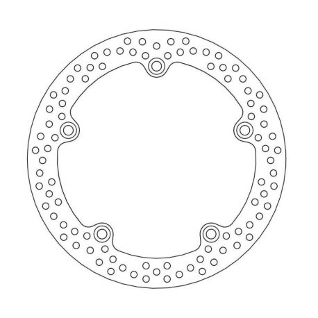 BRAKE ROTOR FIXED HALO ROUND NATURAL