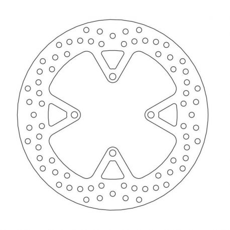 BRAKE ROTOR FIXED HALO ROUND NATURAL