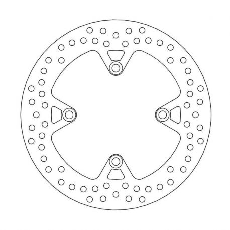 BRAKE ROTOR FIXED HALO ROUND NATURAL