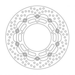 BRAKE ROTOR FLOATING HALO ROUND BLACK