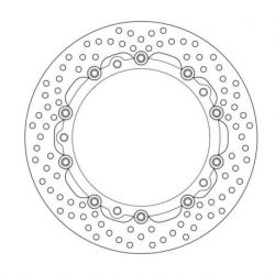 BRAKE ROTOR FLOATING HALO ROUND BLACK