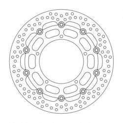 BRAKE ROTOR FLOATING HALO ROUND BLACK