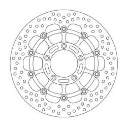 BRAKE ROTOR FLOATING HALO ROUND BLACK