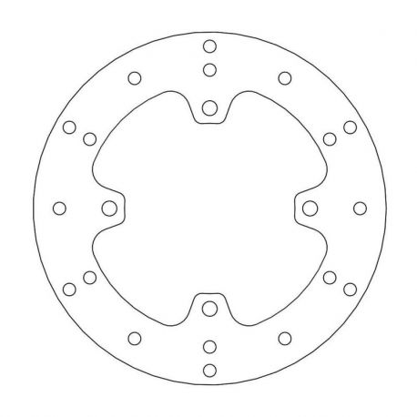 BRAKE ROTOR FIXED HALO ROUND NATURAL