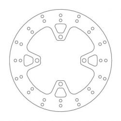 BRAKE ROTOR FIXED HALO ROUND NATURAL