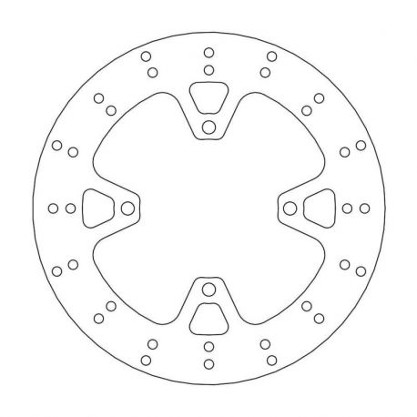 BRAKE ROTOR FIXED HALO ROUND NATURAL